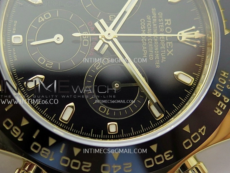 Daytona 116518 Gain Weight AF 1:1 Best Edition Black Dial Sticks Markers on Oysterflex Strap SH4130