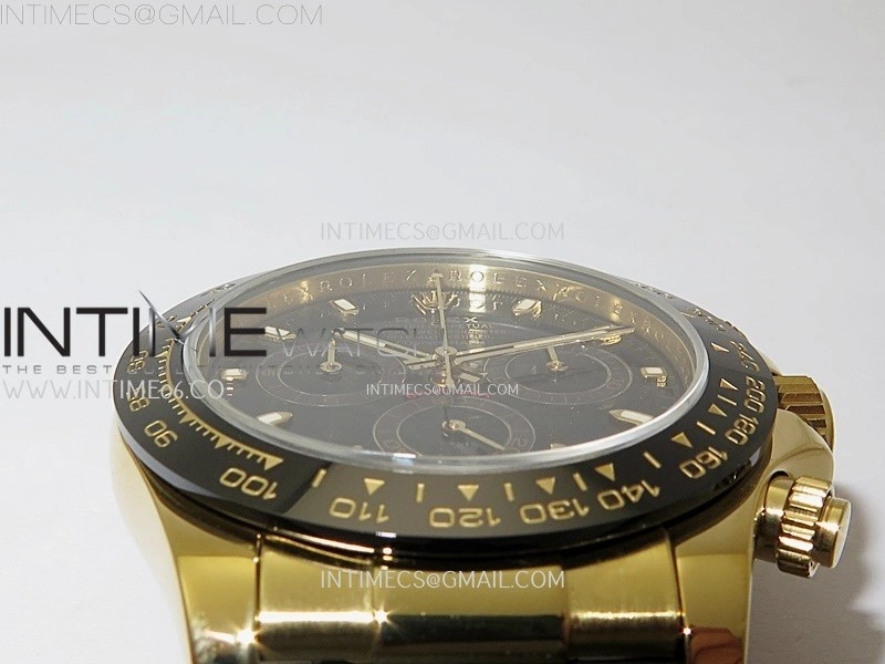 Daytona 116518 Gain Weight AF 1:1 Best Edition Black Dial Sticks Markers on Oysterflex Strap SH4130