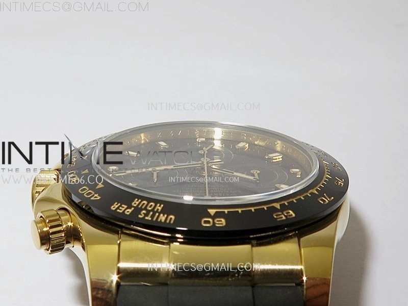 Daytona 116518 Gain Weight AF 1:1 Best Edition Black Dial Sticks Markers on Oysterflex Strap SH4130