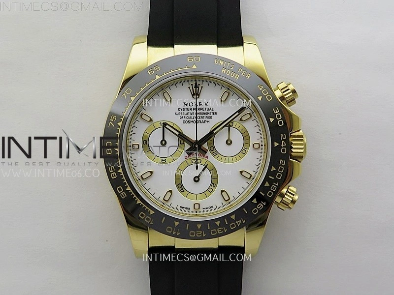 Daytona 116518 Gain Weight AF 1:1 Best Edition White Dial Sticks Markers on Oysterflex Strap SH4130