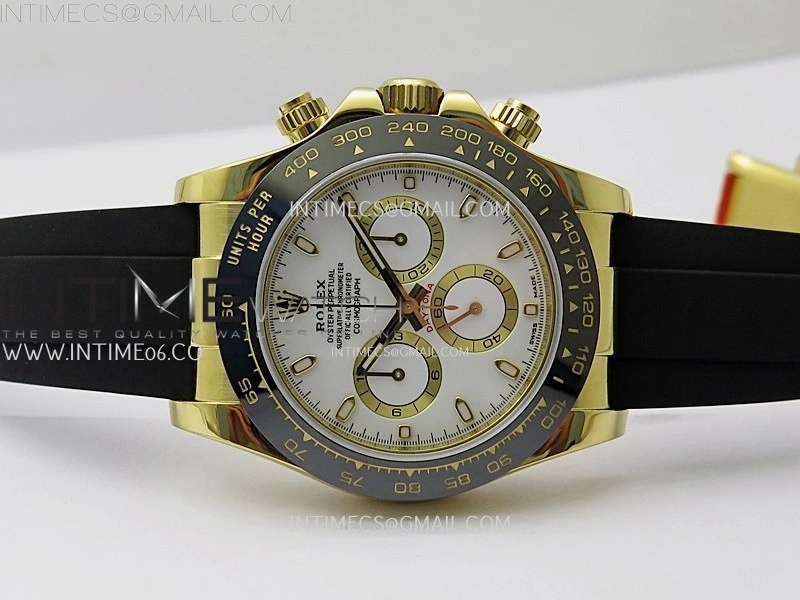 Daytona 116518 Gain Weight AF 1:1 Best Edition White Dial Sticks Markers on Oysterflex Strap SH4130