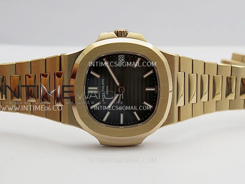 Nautilus 5711 Gain Weight DDF 1:1 Best Edition Gray Textured Dial On RG Bracelet Super Clone DD324