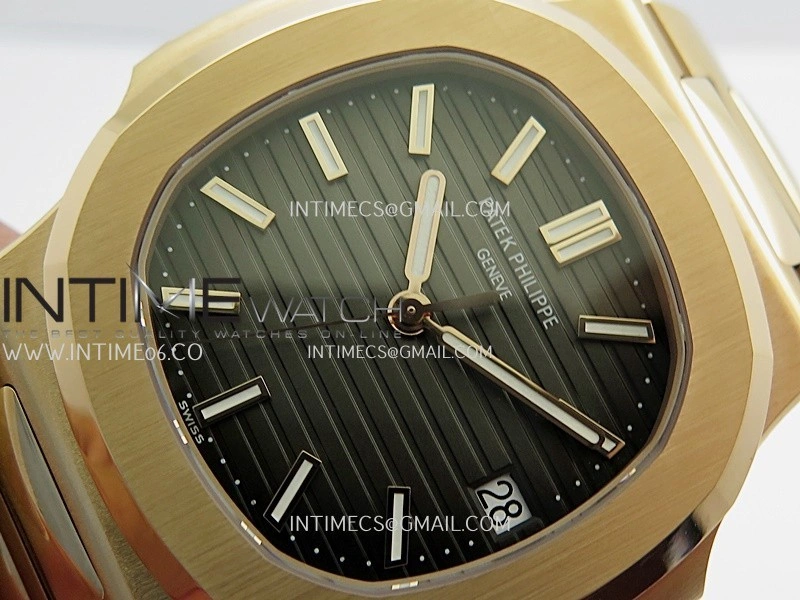 Nautilus 5711 Gain Weight DDF 1:1 Best Edition Gray Textured Dial On RG Bracelet Super Clone DD324
