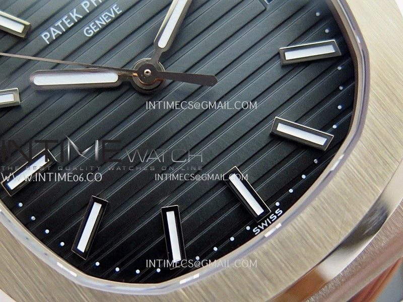 Nautilus 5711 Gain Weight DDF 1:1 Best Edition Gray Textured Dial On RG Bracelet Super Clone DD324