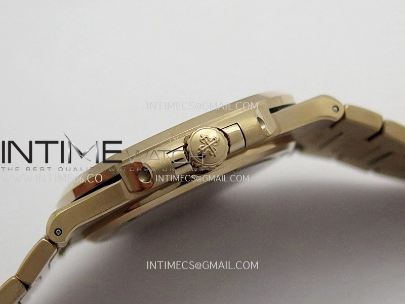 Nautilus 5711 Gain Weight DDF 1:1 Best Edition Gray Textured Dial On RG Bracelet Super Clone DD324