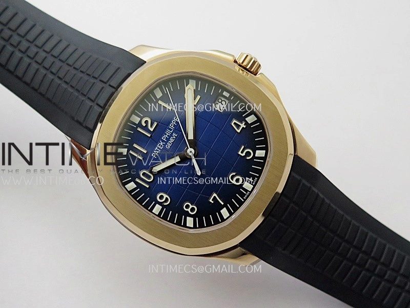 Aquanaut 5167 Gain Weight RG DDF 1:1 Best Edition Blue Dial On Blue Rubber Strap Super Clone DD330
