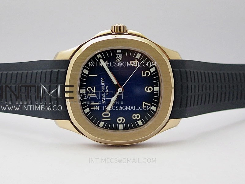 Aquanaut 5167 Gain Weight RG DDF 1:1 Best Edition Blue Dial On Blue Rubber Strap Super Clone DD330