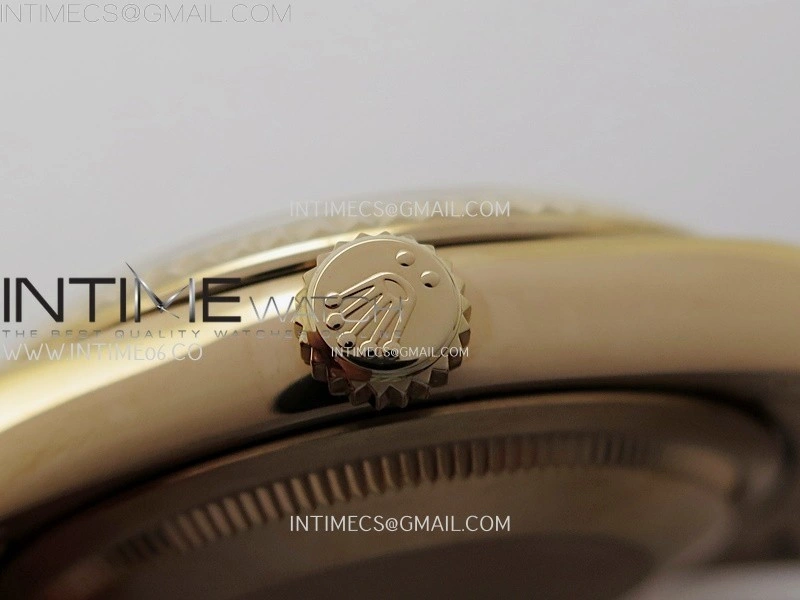 Day Date 128235 Gain Weight RG QF 1:1 Best Edition White Dial Roman Markers on RG President Bracelet