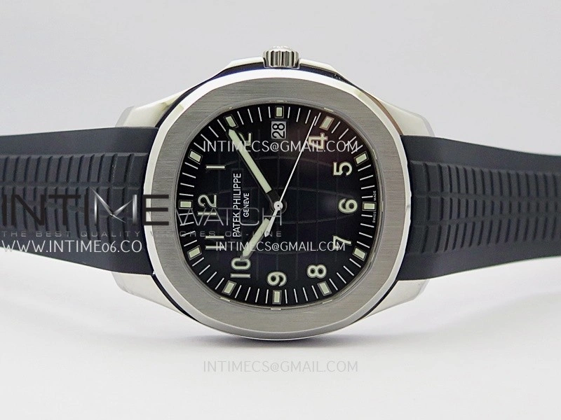 Aquanaut 5168G 42mm Gain Weight SS DDF 1:1 Best Edition Blue Dial On Blue Rubber Strap Super Clone DD330