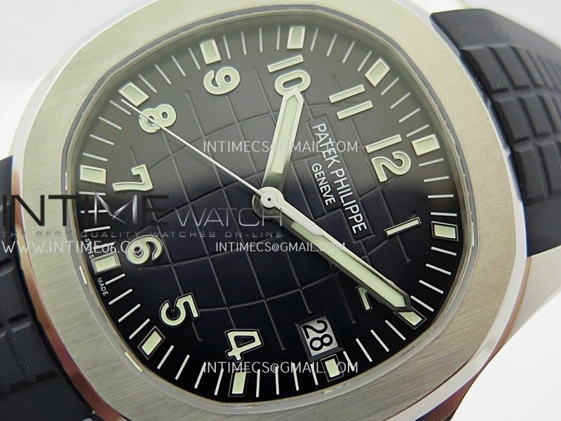 Aquanaut 5168G 42mm Gain Weight SS DDF 1:1 Best Edition Blue Dial On Blue Rubber Strap Super Clone DD330