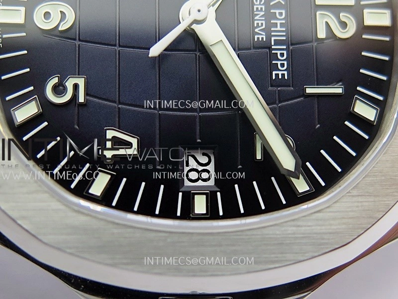 Aquanaut 5168G 42mm Gain Weight SS DDF 1:1 Best Edition Blue Dial On Blue Rubber Strap Super Clone DD330