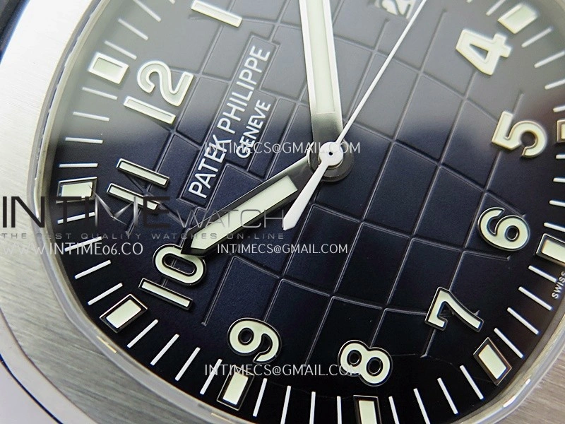 Aquanaut 5168G 42mm Gain Weight SS DDF 1:1 Best Edition Blue Dial On Blue Rubber Strap Super Clone DD330