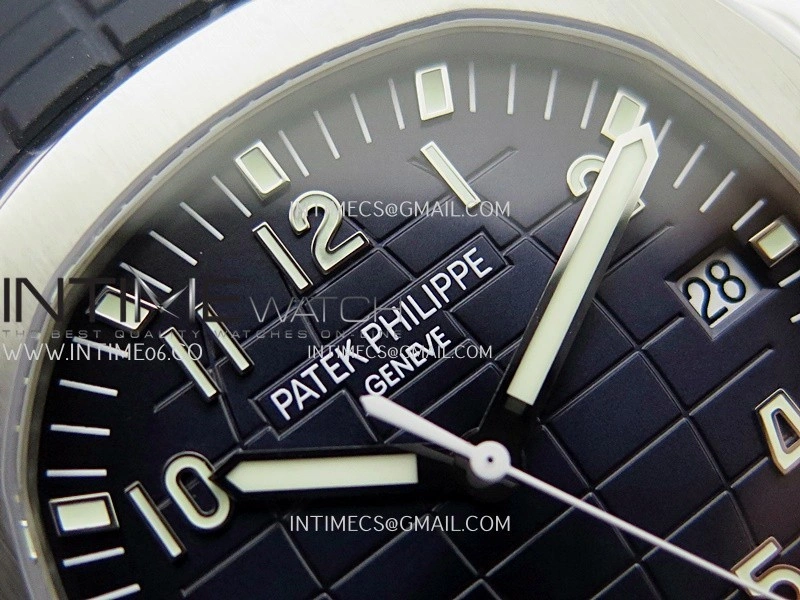 Aquanaut 5168G 42mm Gain Weight SS DDF 1:1 Best Edition Blue Dial On Blue Rubber Strap Super Clone DD330