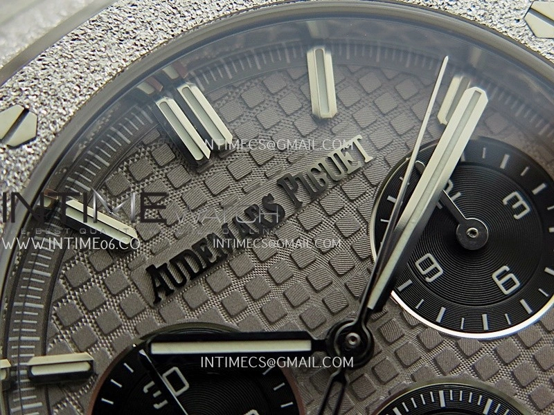 Royal Oak Chrono 26240 Frosted SS Gain Weight V2 DDF 1:1 Best Edition Gray Dial Frosted SS Bracelet Super Clone DD4401