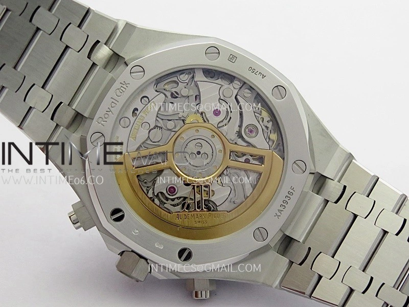 Royal Oak Chrono 26240 Frosted SS Gain Weight V2 DDF 1:1 Best Edition Gray Dial Frosted SS Bracelet Super Clone DD4401