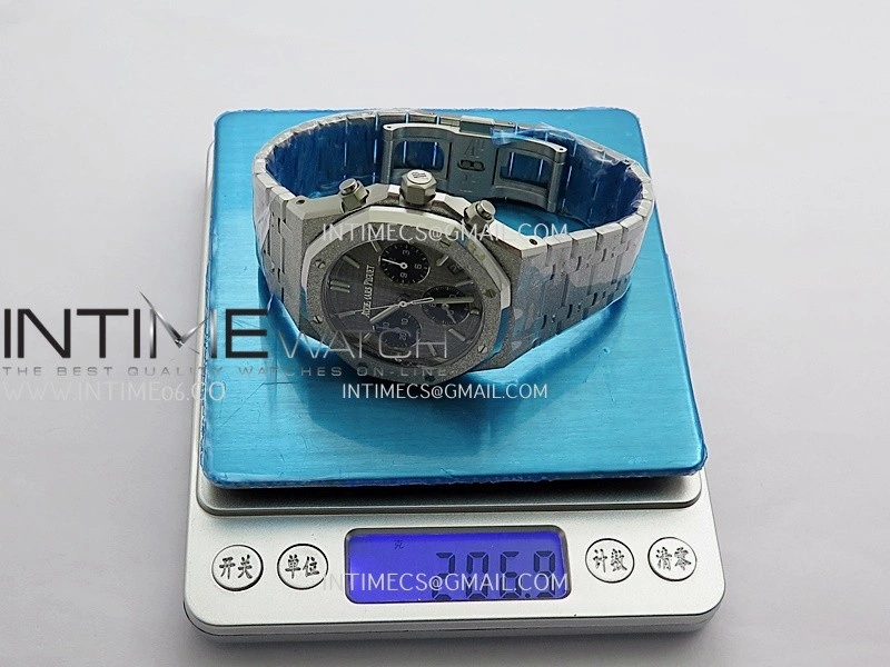 Royal Oak Chrono 26240 Frosted SS Gain Weight V2 DDF 1:1 Best Edition Gray Dial Frosted SS Bracelet Super Clone DD4401