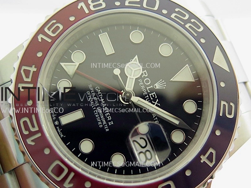 GMT Master II 126719 BLRO Gain Weight V4 Gold Factory 1:1 Best Edition Blue Dial On Oyster Bracelet SH3285 CHS