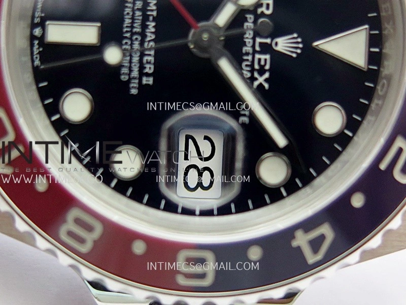 GMT Master II 126719 BLRO Gain Weight V4 Gold Factory 1:1 Best Edition Blue Dial On Oyster Bracelet SH3285 CHS