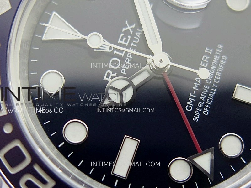 GMT Master II 126719 BLRO Gain Weight V4 Gold Factory 1:1 Best Edition Blue Dial On Oyster Bracelet SH3285 CHS