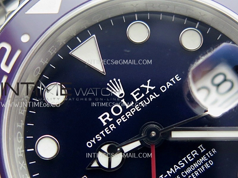 GMT Master II 126719 BLRO Gain Weight V4 Gold Factory 1:1 Best Edition Blue Dial On Oyster Bracelet SH3285 CHS