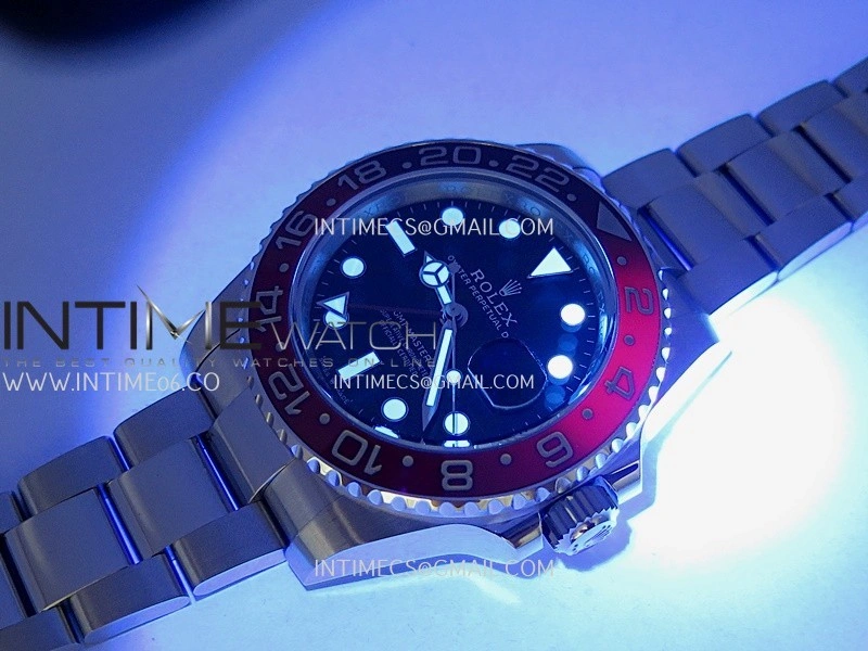 GMT Master II 126719 BLRO Gain Weight V4 Gold Factory 1:1 Best Edition Blue Dial On Oyster Bracelet SH3285 CHS