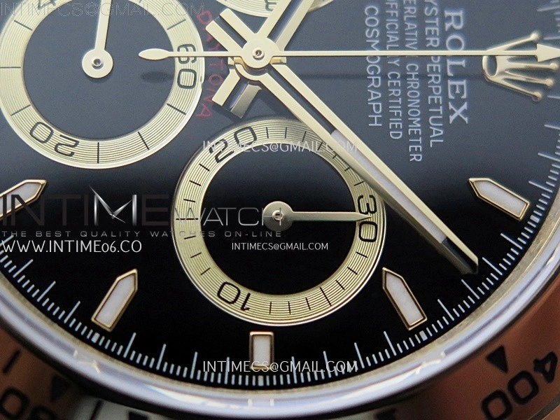 Daytona 126508 Gain Weight YG QF 1:1 Best Edition Black Dial Stick Markers on YG Bracelet SH4131 V6