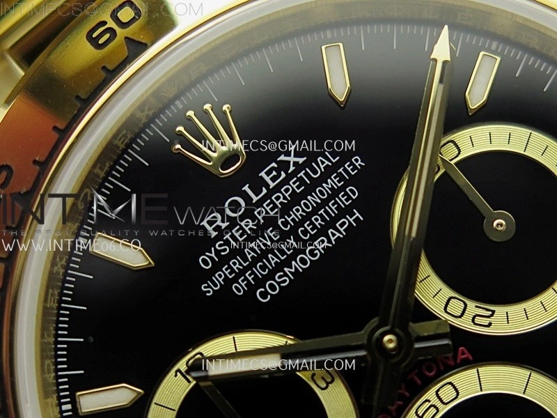 Daytona 126508 Gain Weight YG QF 1:1 Best Edition Black Dial Stick Markers on YG Bracelet SH4131 V6