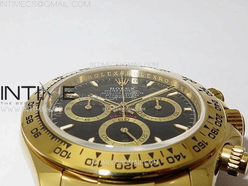 Daytona 126508 Gain Weight YG QF 1:1 Best Edition Black Dial Stick Markers on YG Bracelet SH4131 V6