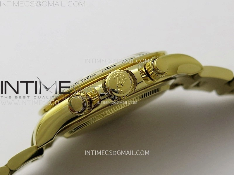 Daytona 126508 Gain Weight YG QF 1:1 Best Edition Black Dial Stick Markers on YG Bracelet SH4131 V6