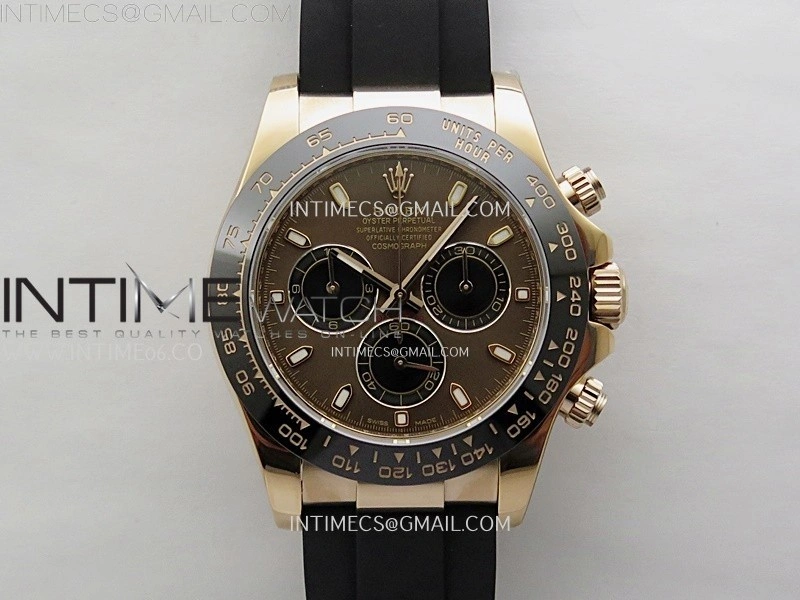 Daytona 116515 Gain Weight ZF 1:1 Best Edition Brown Dial Sticks Markers on Oysterflex Strap SH4130