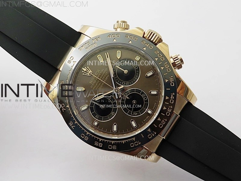 Daytona 116515 Gain Weight ZF 1:1 Best Edition Brown Dial Sticks Markers on Oysterflex Strap SH4130