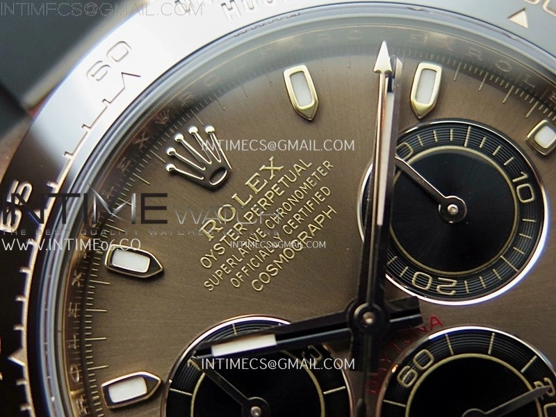 Daytona 116515 Gain Weight ZF 1:1 Best Edition Brown Dial Sticks Markers on Oysterflex Strap SH4130