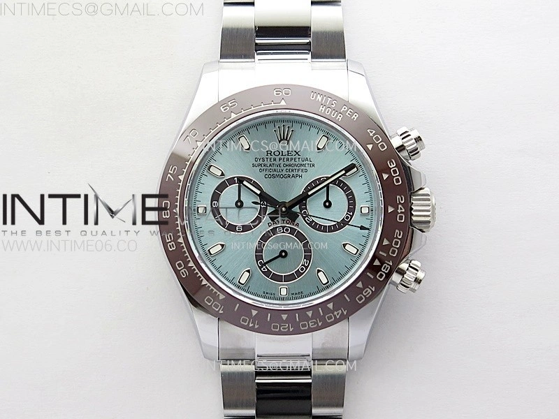 Daytona 116506 QF 1:1 Best Edition Ice Blue Dial Lume Markers on SS Bracelet SH4130 V3