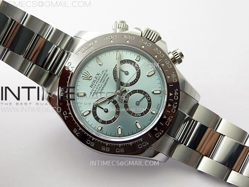 Daytona 116506 QF 1:1 Best Edition Ice Blue Dial Lume Markers on SS Bracelet SH4130 V3
