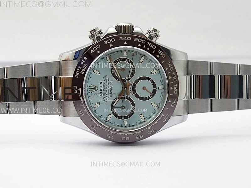 Daytona 116506 QF 1:1 Best Edition Ice Blue Dial Lume Markers on SS Bracelet SH4130 V3