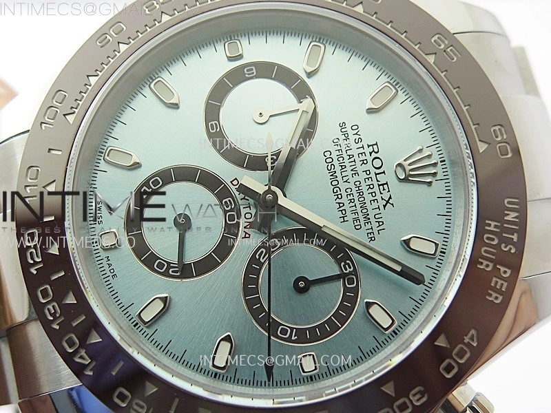 Daytona 116506 QF 1:1 Best Edition Ice Blue Dial Lume Markers on SS Bracelet SH4130 V3