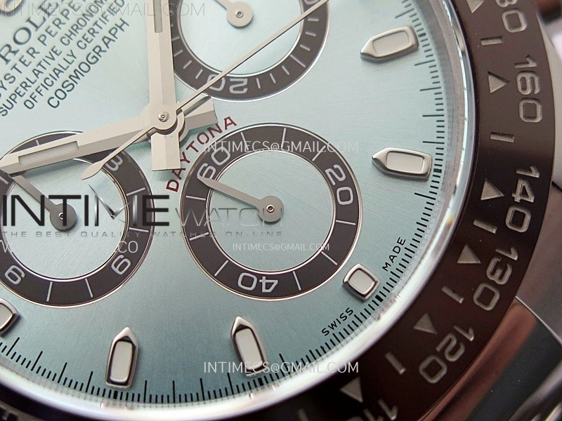 Daytona 116506 QF 1:1 Best Edition Ice Blue Dial Lume Markers on SS Bracelet SH4130 V3