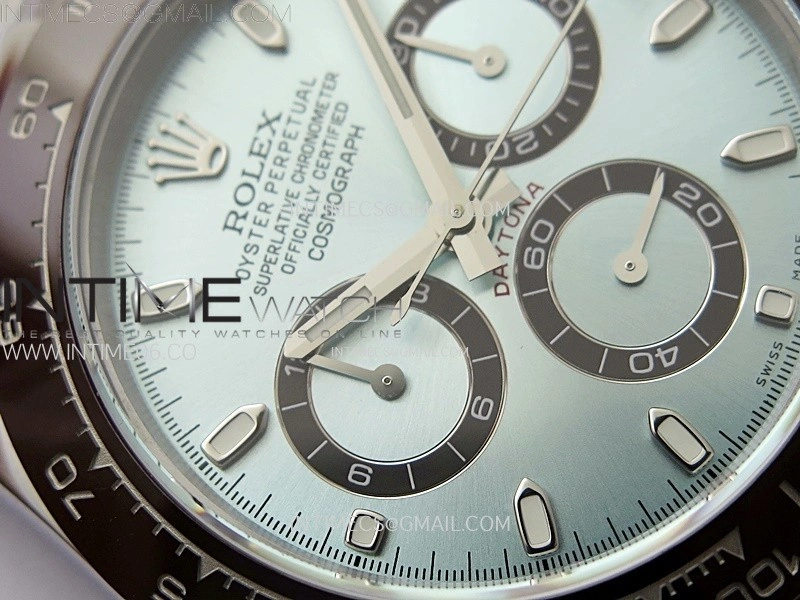 Daytona 116506 QF 1:1 Best Edition Ice Blue Dial Lume Markers on SS Bracelet SH4130 V3