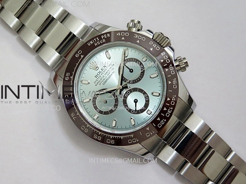 Daytona 116506 QF 1:1 Best Edition Ice Blue Dial Lume Markers on SS Bracelet SH4130 V3