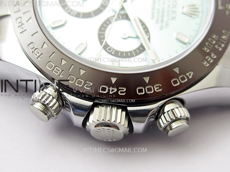 Daytona 116506 QF 1:1 Best Edition Ice Blue Dial Lume Markers on SS Bracelet SH4130 V3