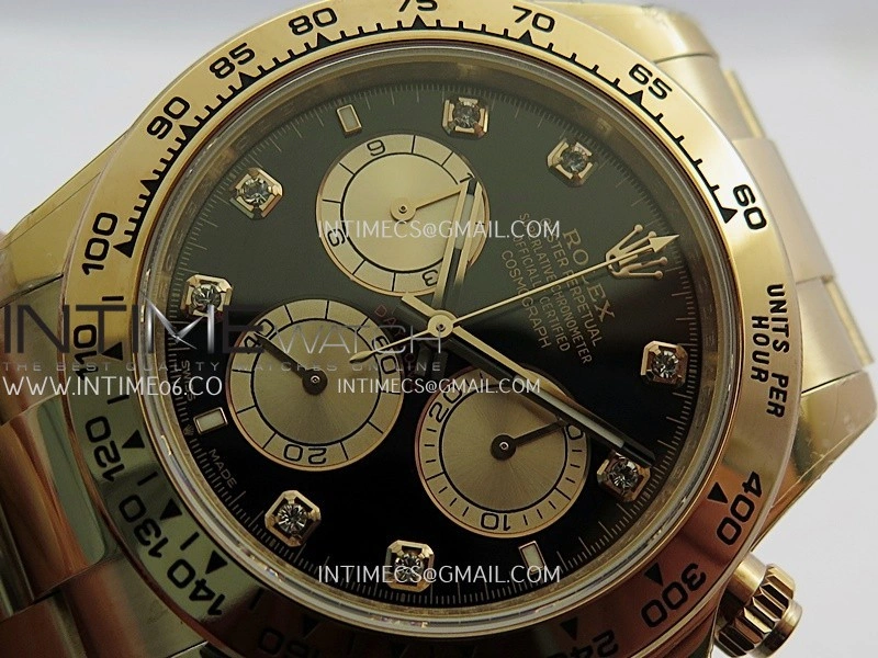 Daytona 126505 RG UFO 1:1 Best Edition Black Dial RG Subdial On Oyster Bracelet UF4131