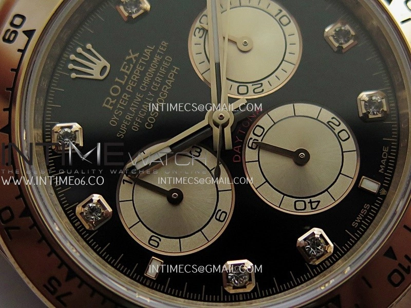Daytona 126505 RG UFO 1:1 Best Edition Black Dial RG Subdial On Oyster Bracelet UF4131