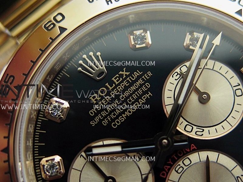 Daytona 126505 RG UFO 1:1 Best Edition Black Dial RG Subdial On Oyster Bracelet UF4131