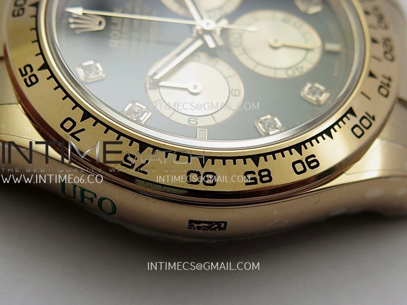 Daytona 126505 RG UFO 1:1 Best Edition Black Dial RG Subdial On Oyster Bracelet UF4131