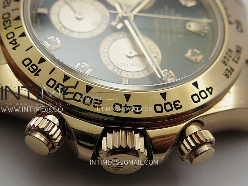 Daytona 126505 RG UFO 1:1 Best Edition Black Dial RG Subdial On Oyster Bracelet UF4131
