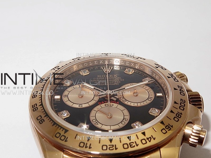 Daytona 126505 RG UFO 1:1 Best Edition Black Dial RG Subdial On Oyster Bracelet UF4131
