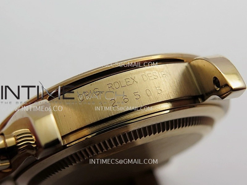 Daytona 126505 RG UFO 1:1 Best Edition Black Dial RG Subdial On Oyster Bracelet UF4131
