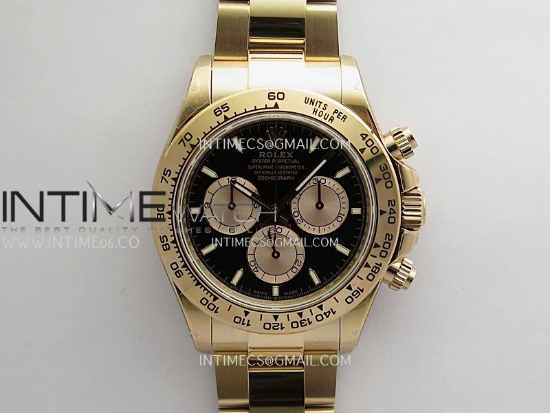 Daytona 126505 RG UFO 1:1 Best Edition Black Dial RG Subdial On Oyster Bracelet UF4131