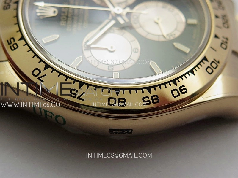 Daytona 126505 RG UFO 1:1 Best Edition Black Dial RG Subdial On Oyster Bracelet UF4131