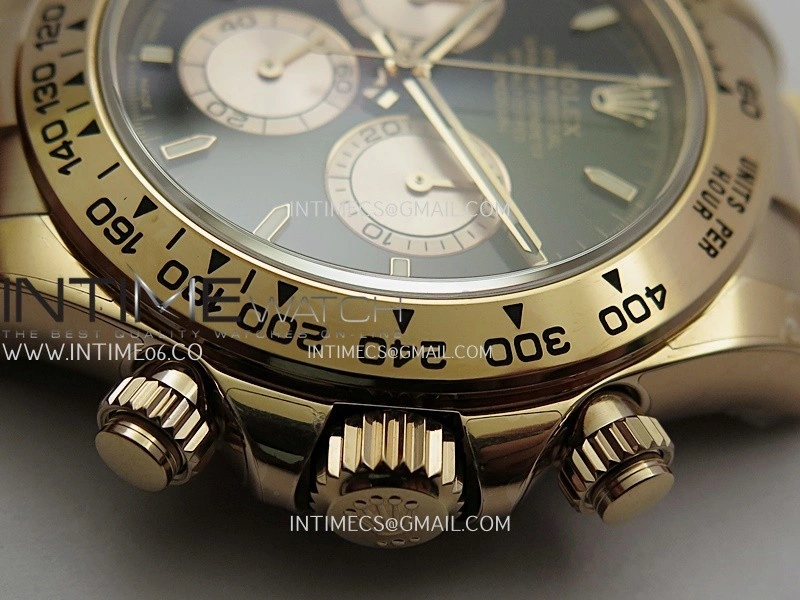 Daytona 126505 RG UFO 1:1 Best Edition Black Dial RG Subdial On Oyster Bracelet UF4131